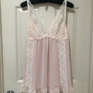 Pink Babydoll Lingerie with Panties - In Bloom